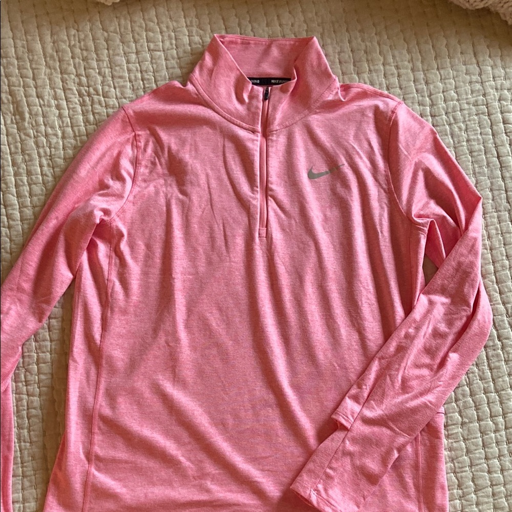 Nike Pink Long Sleeve 1/4 Zip